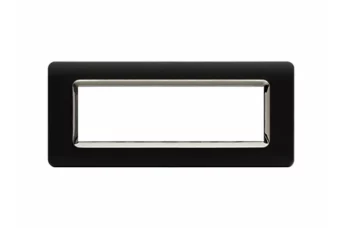 PLAQUE TECHNOPOLYMERE 44 RECTANGULAIRE GRIS TEKLA AVEC CADRE