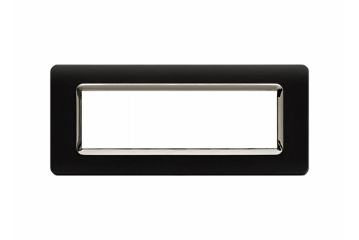 PLAQUE TECHNOPOLYMERE 44 RECTANGULAIRE GRIS TEKLA AVEC CADRE