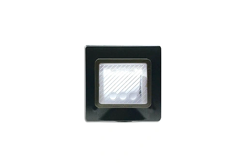 PLAQUE ETANCHE ENCASTREE CARREE 2 MODULES S44 GRIS FONCE