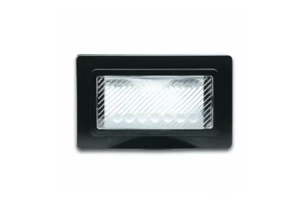 PLAQUE ETANCHE ENCASTREE RECTANGULAIRE 4 MODULES S44 GRIS FONCE