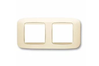 PLAQUE YES 45 CARREE IVOIRE 2+2 MODULES