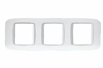 PLAQUE YES 45 CARREE BLANC 2+2+2 MODULES