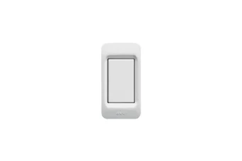 PLAQUE POUR PROFILE ALU SYS45 MINI BLANC 1 MODULE
