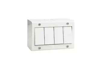 BOITE APPARENTE 4 MODULES S45 BLANC