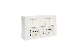 BOITE APPARENTE 6+6 MODULES S45 BLANC
