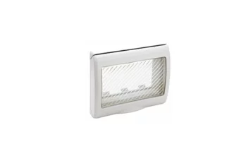 PLAQUE ETANCHE ENCASTREE RECTANGULAIRE 1-3 MODULES S45 BLANC