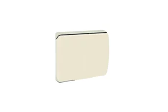 PLAQUE ETANCHE ENCASTREE CARREE 1 MODULE S45 COUVERCLE RIGIDE IVOIRE